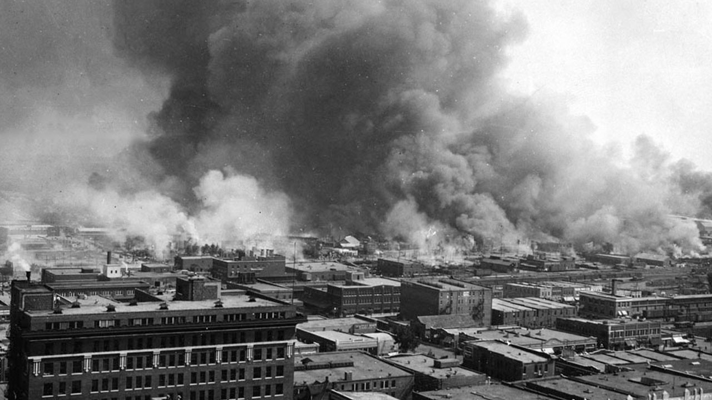 Una fotografia scattata nel 1921 a Tulsa