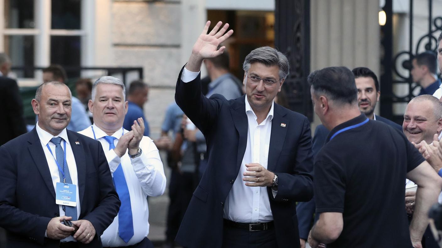 Il premier croato uscente Andrej Plenkovic