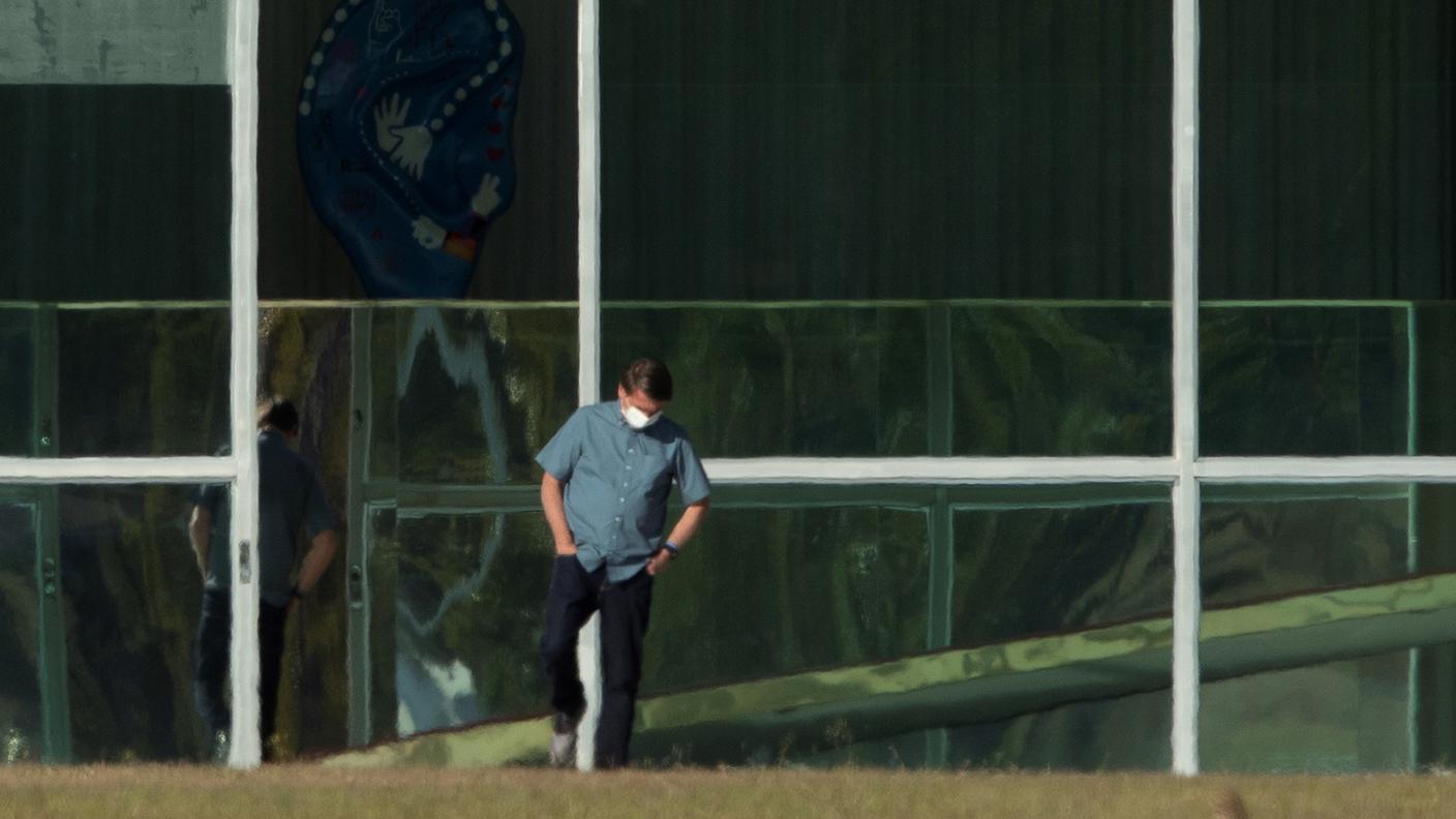 Bolsonaro in un'immagine scattata il 9 luglio
