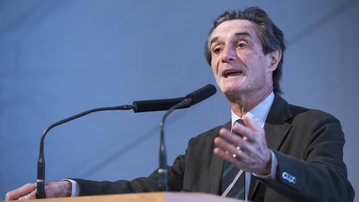 Il presidente della Lombardia, Attilio Fontana