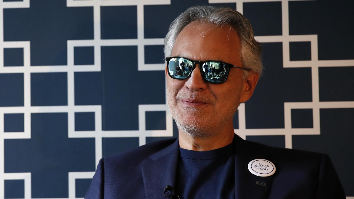 Bocelli in un'immagine scattata lo scorso mese di novembre