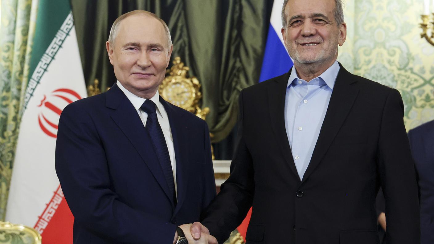 Putin e il suo omologo iraniano Pezeshkian in gennaio a Mosca