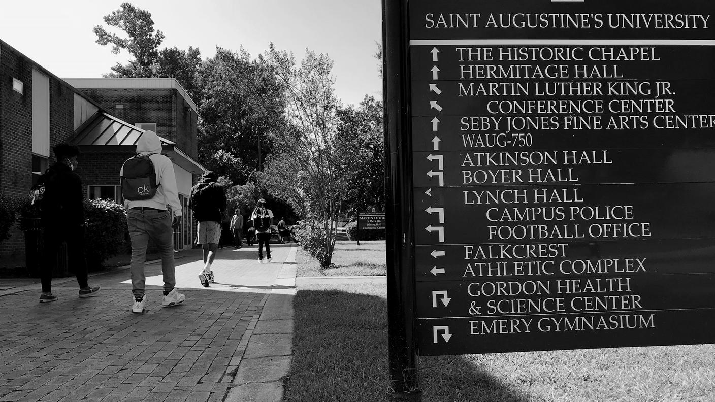 L'interno della St. Augustine University di Raleigh. L'amministrazione Trump ha reintrodotto contributi per atenei afroamericani, ma in misura inferiore di quanto comunicato in pubblico.
