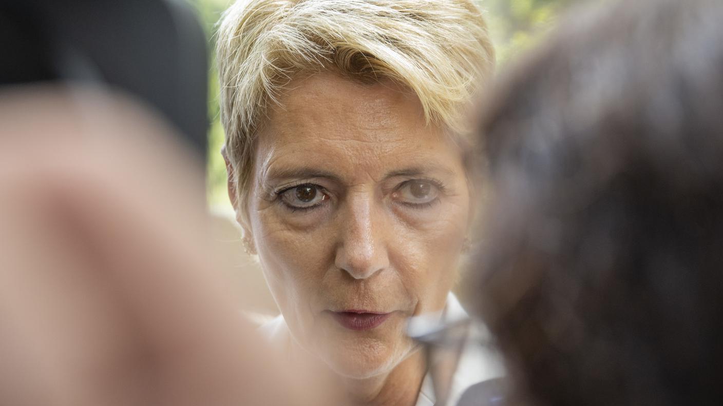 La ministra elvetica delle Finanze Karin Keller-Sutter