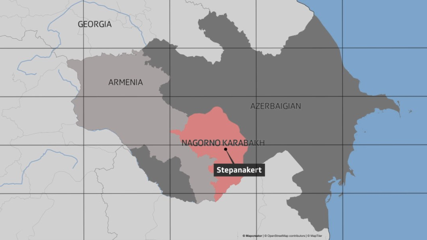 Il Nagorno Karabakh, incastrato tra Armenia e Azerbaijan