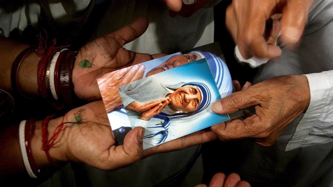 Un'immagine di Madre Teresa di Calcutta