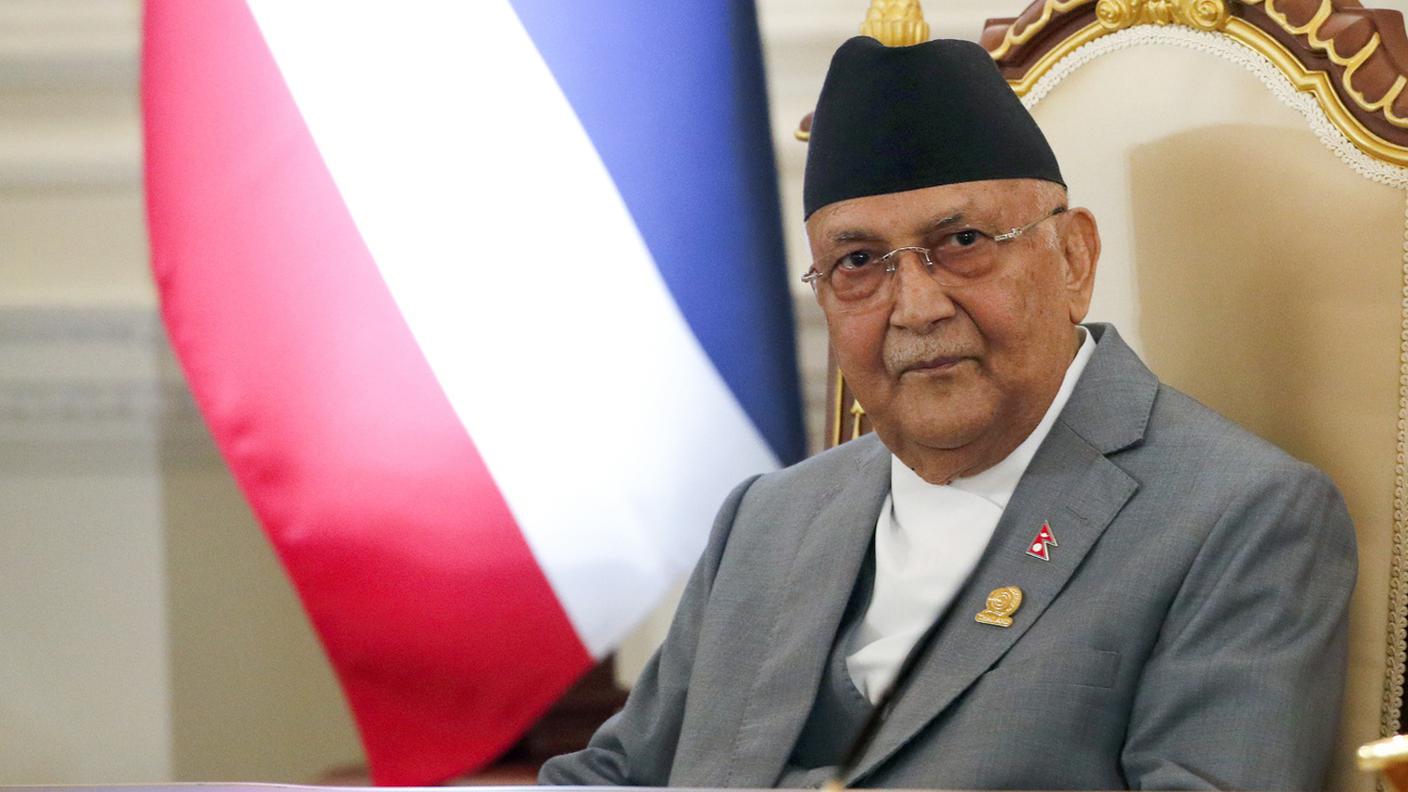 Il premier nepalese Khadga Prasad Sharma Oli