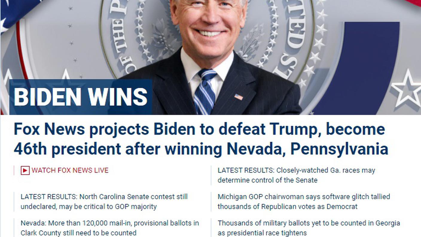 La prima pagina di Fox News
