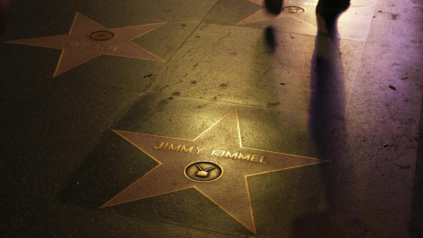 Jimmy Kimmel è una stella della Hollywood Walk of Fame