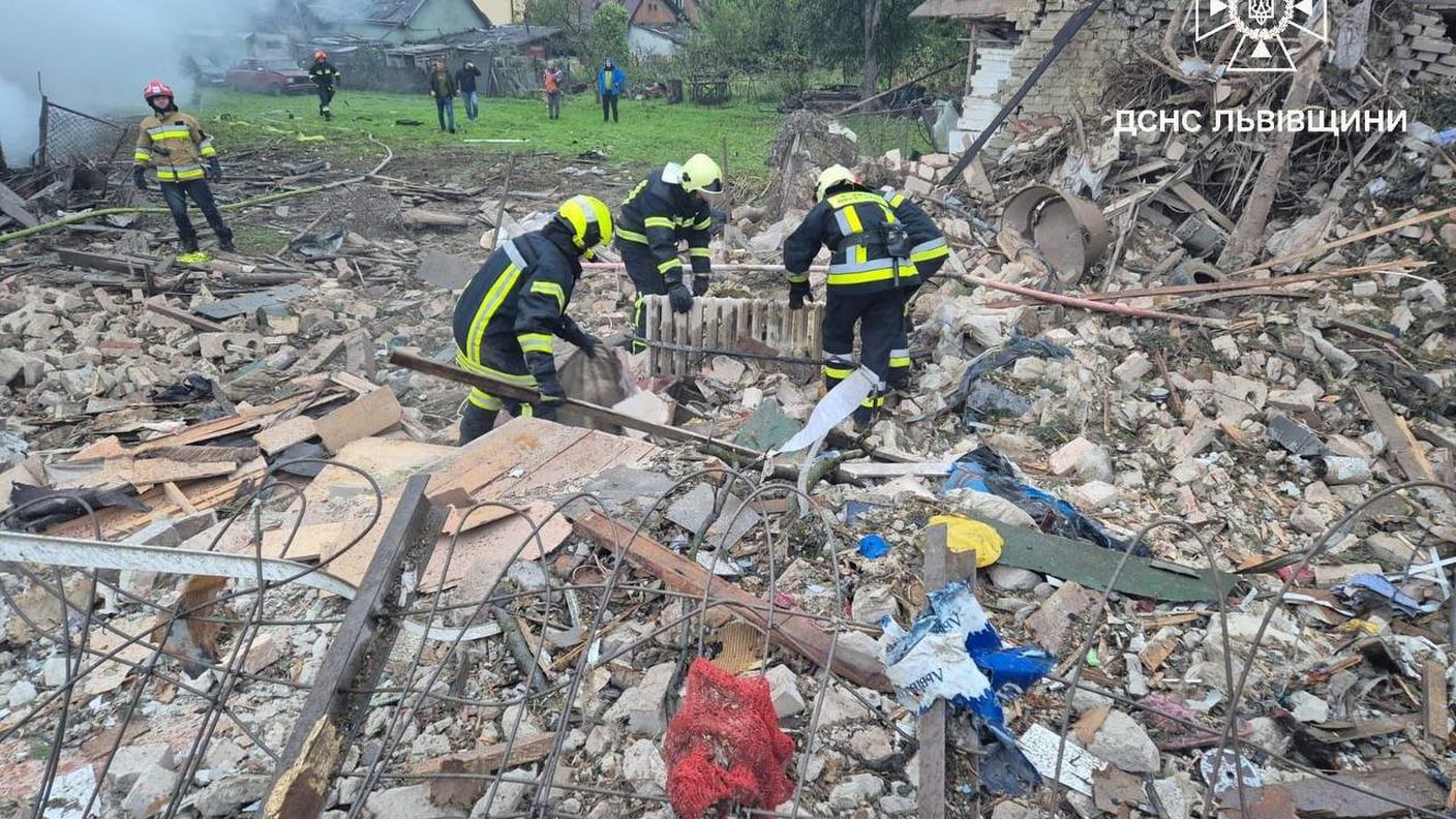La casa centrata da un missile russo dove è morta un'intera famiglia
