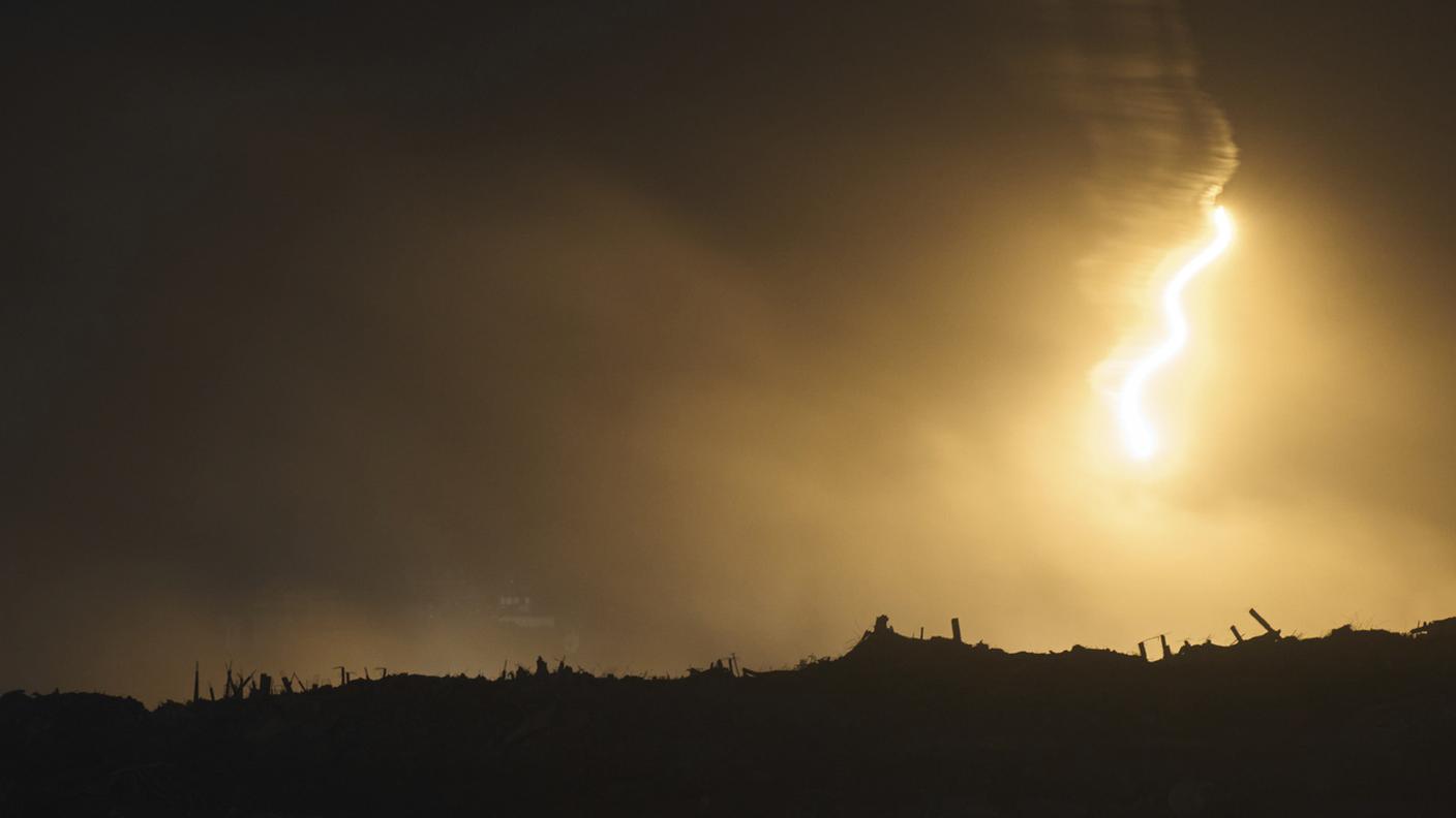 Un ordigno israeliano lanciato contro Gaza mercoledì notte