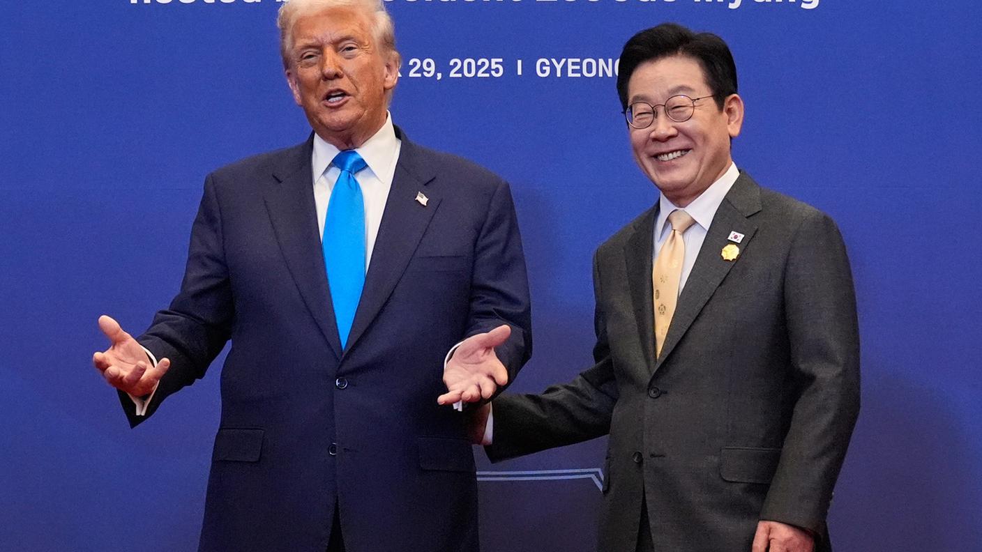 Donald Trump e il suo omologo sudcoreano Le Jae Myung