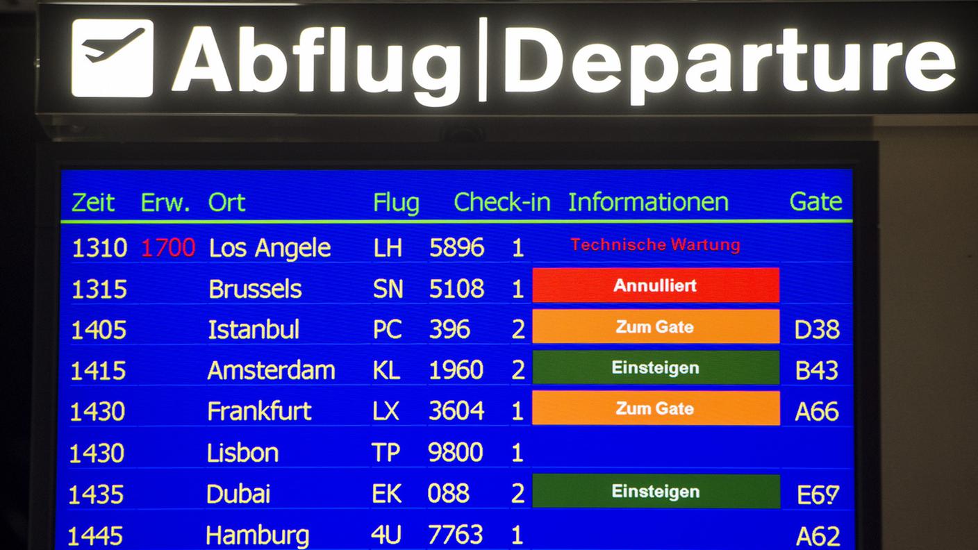 Zurigo-Bruxelles: volo annullato