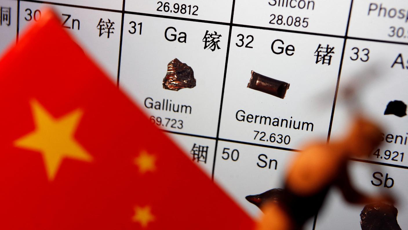 Gallio e germanio sono essenziali per la produzione di LED, pannelli fotovoltaici, fibre ottiche e infrarossi