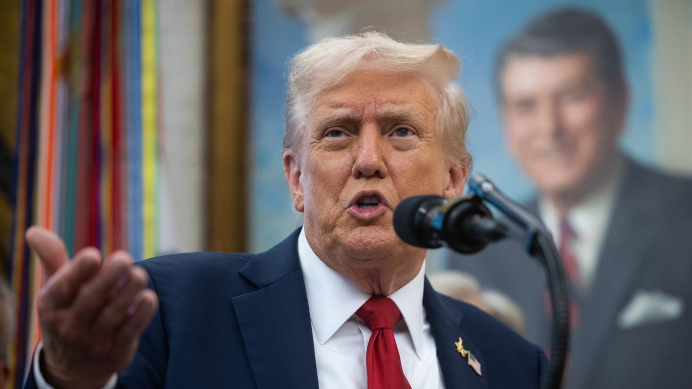 Il presidente statunitense Donald Trump