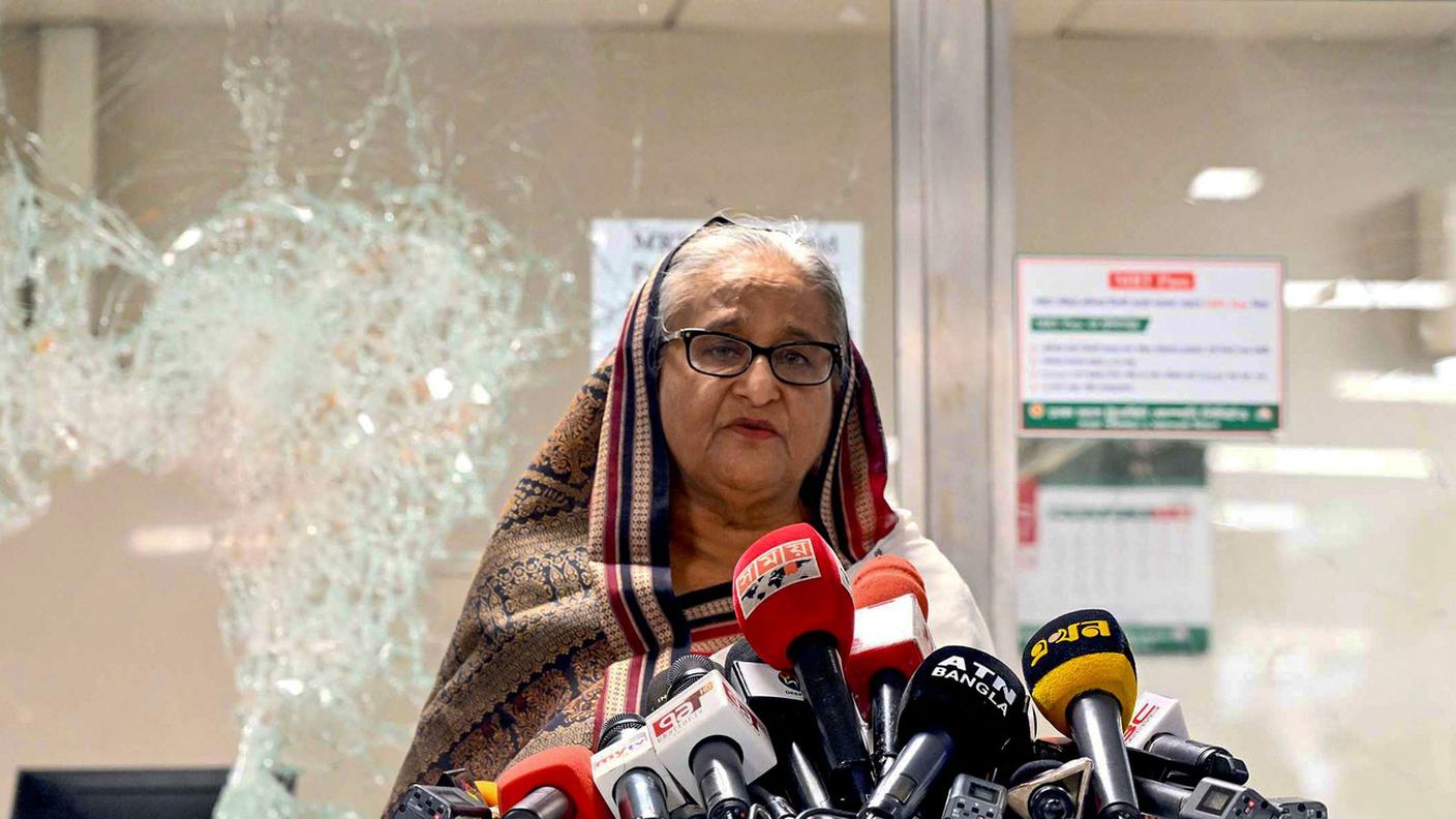 Sheikh Hasina in uno scatto del 2024