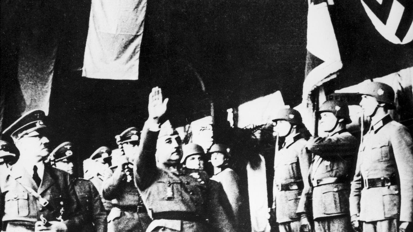 Adolf Hitler e Francisco Franco (Hendaye, Francia, 22 ottobre 1940)