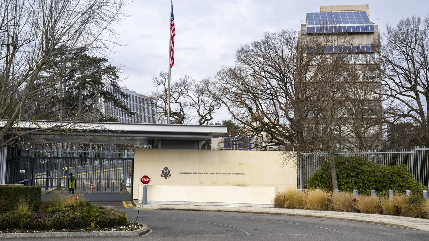 La sede della missione permanente degli USA a Ginevra, dove è previsto lo svolgimento delle discussioni