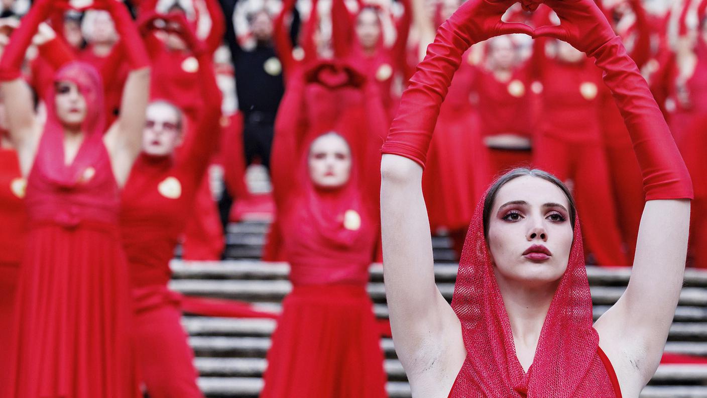 Attiviste in occasione della Giornata internazionale per l'eliminazione della violenza contro le donne, Roma, 25 novembre 2025