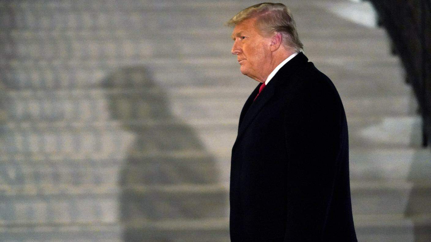 Il presidente uscente Donald trump in un'immagine scattata pochi giorni fa a Washington