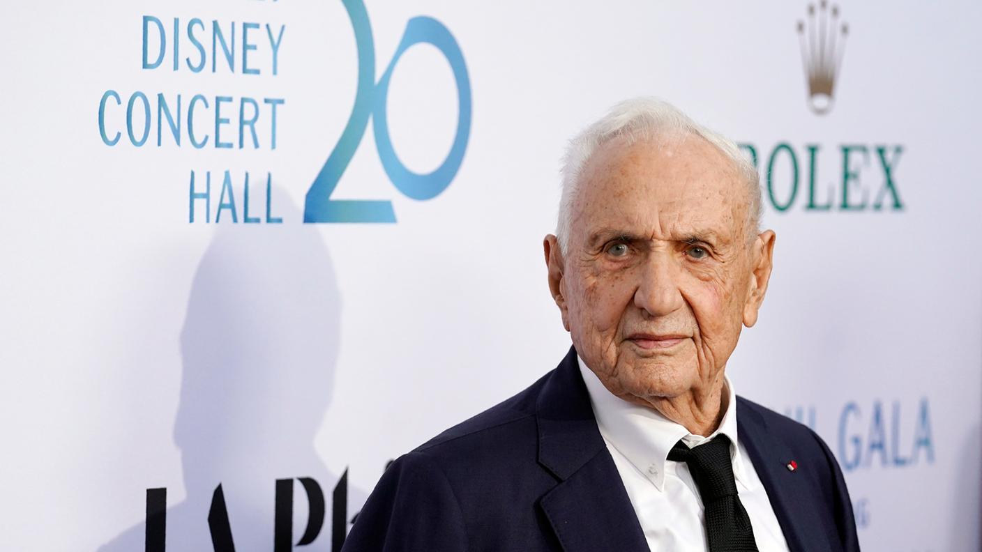 Frank Gehry, ritratto nel 2023 alla Walt Disney Concert Hall