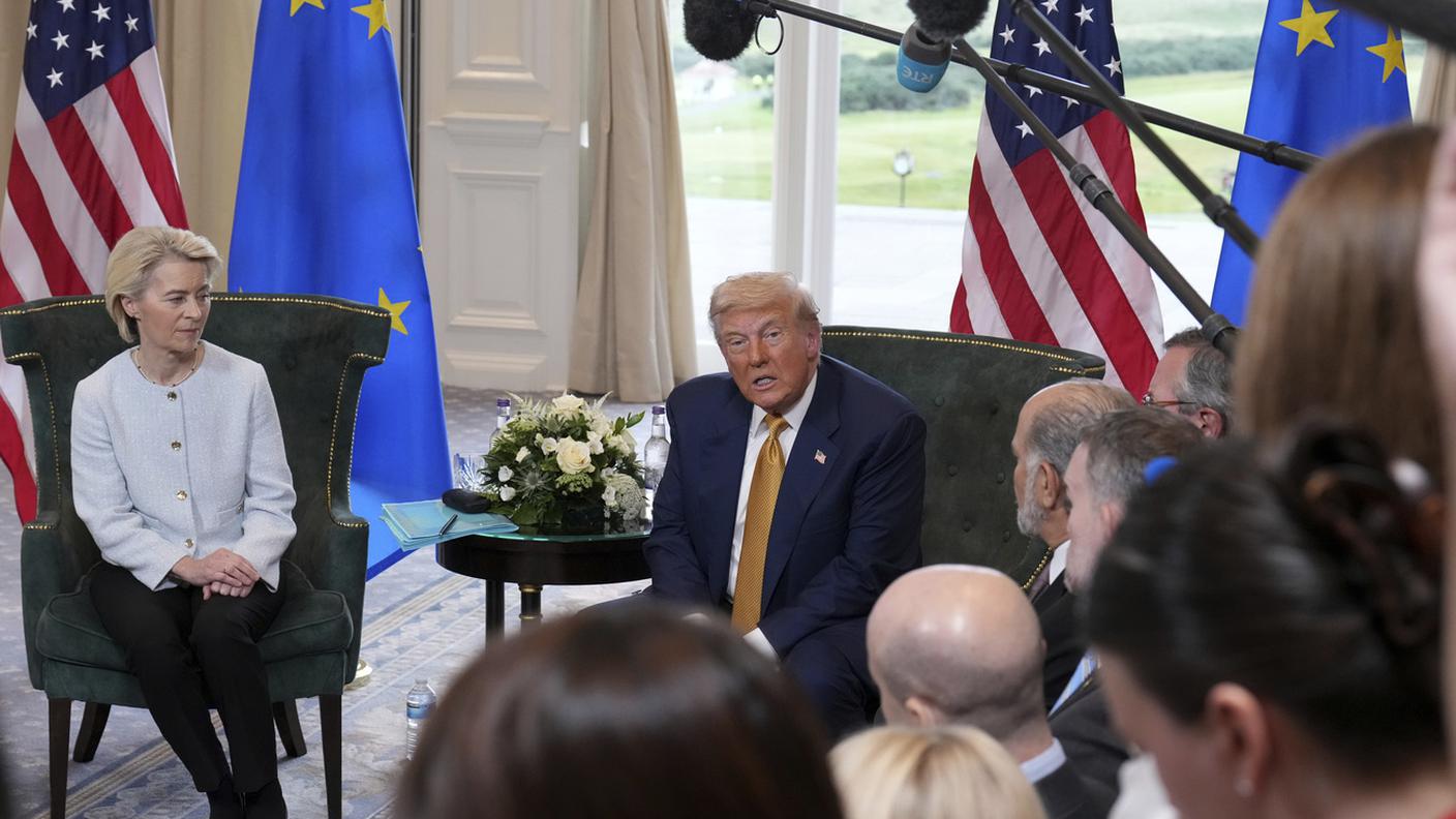 Ursula von der Leyen e Donald Trump