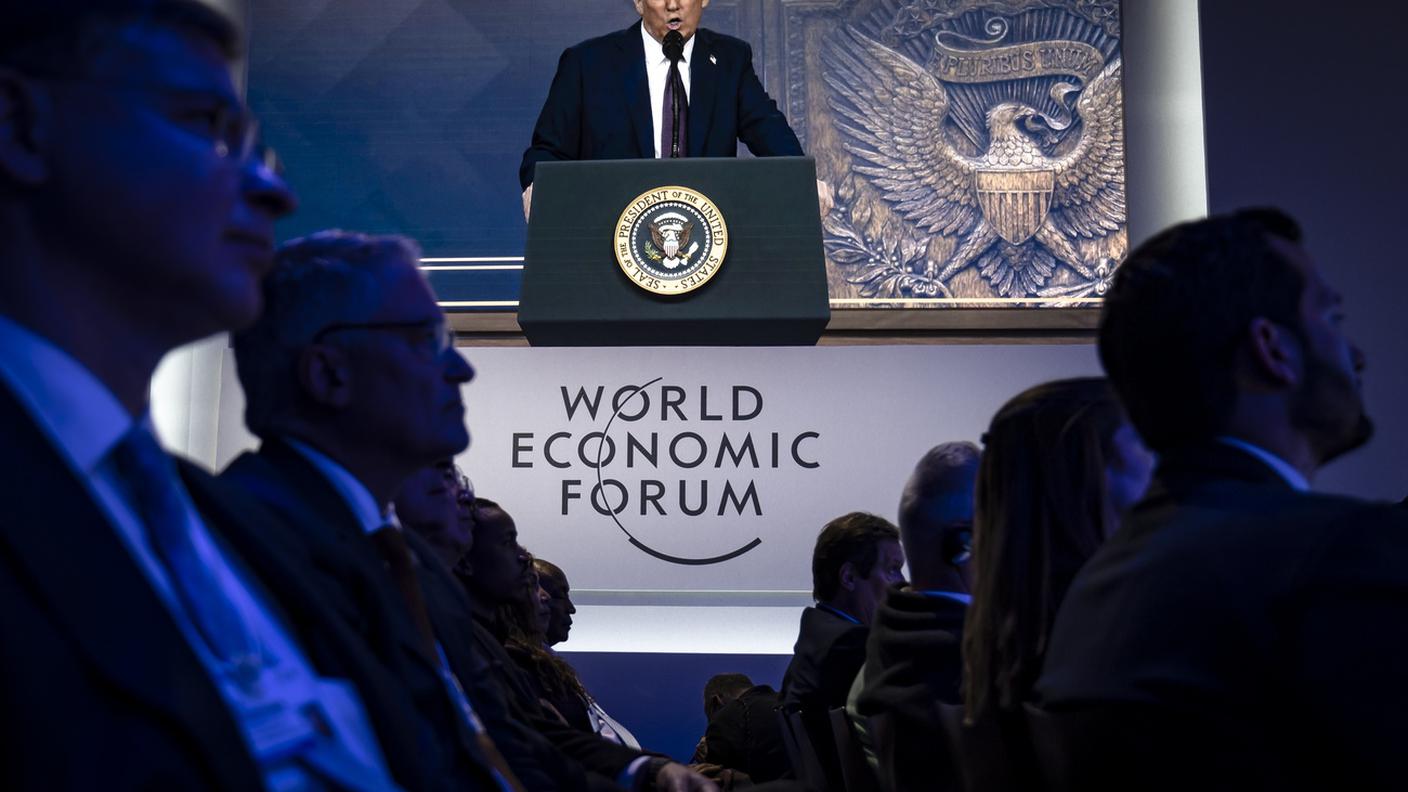 Trump in videoconferenza al WEF di quest'anno