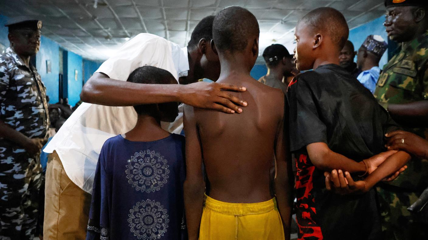 Alcuni dei giovani già liberati nelle scorse settimane