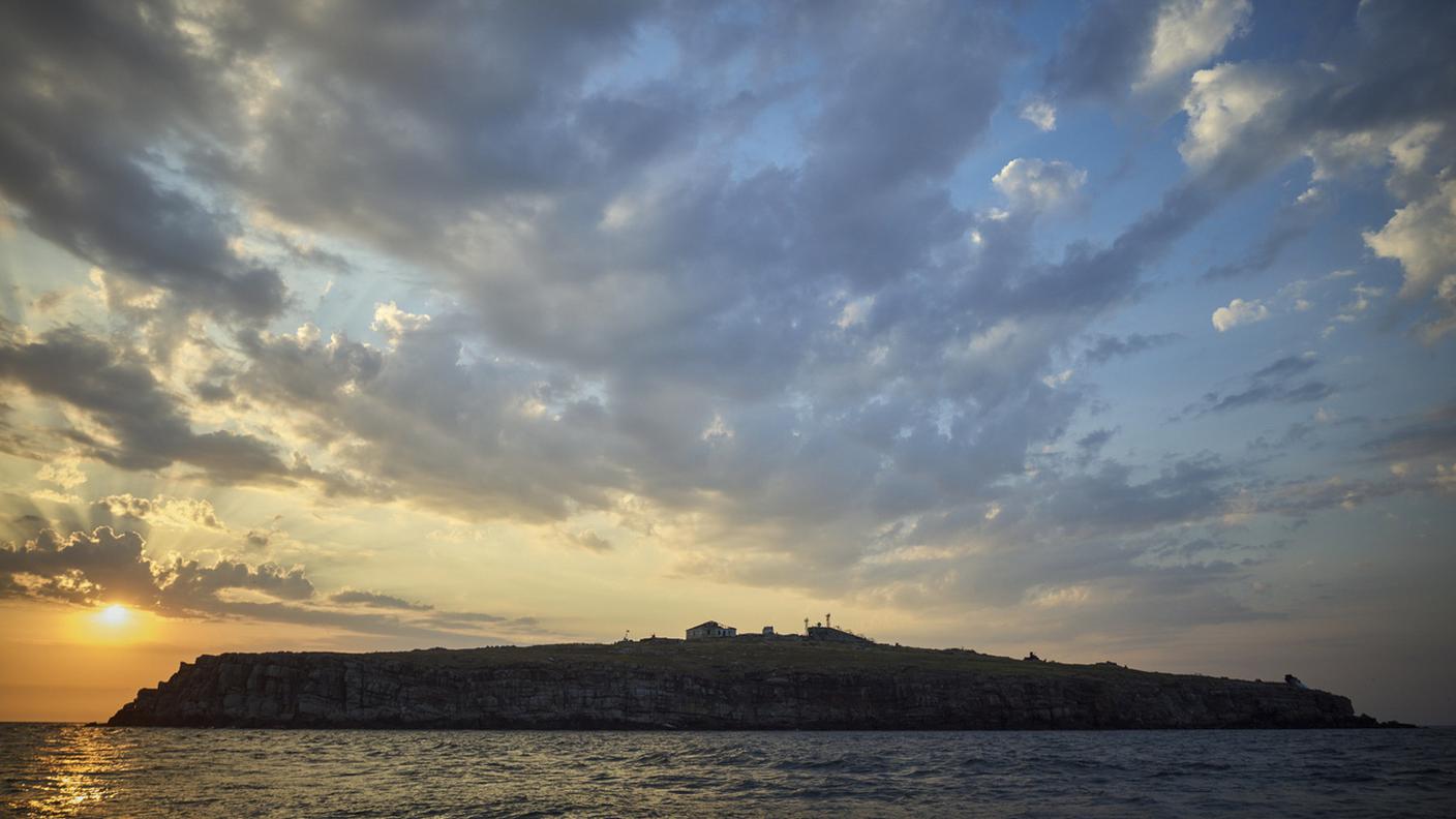 L'isola di Zmiinyi (Isola dei Serpenti) nel Mar Nero, non lontano da Odessa