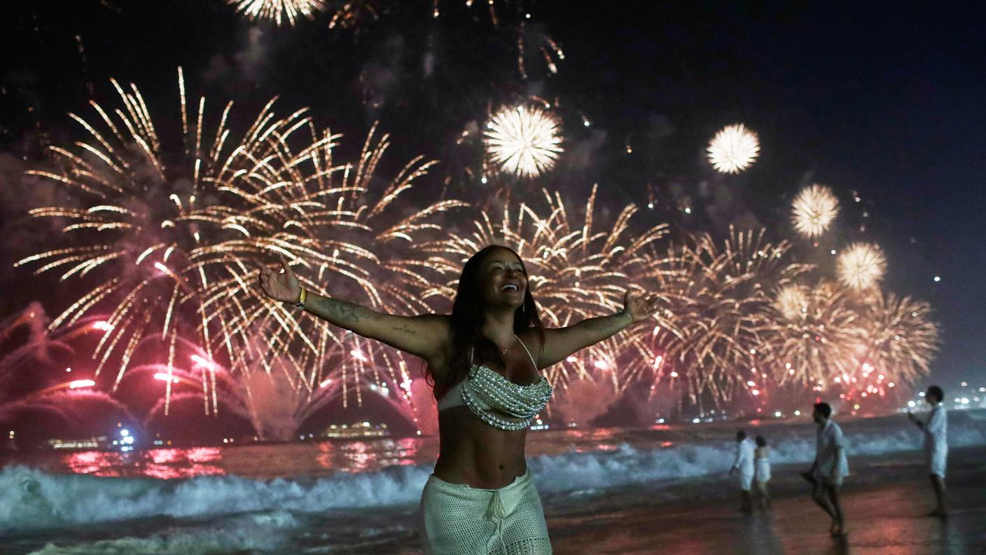 Capodanno sulla spiaggia di  Copacabana a Rio de Janeiro