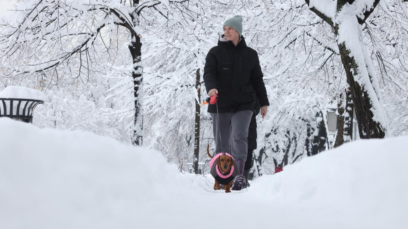 Sentieri innevati a Sarajevo, in Bosnia e Erzegovina