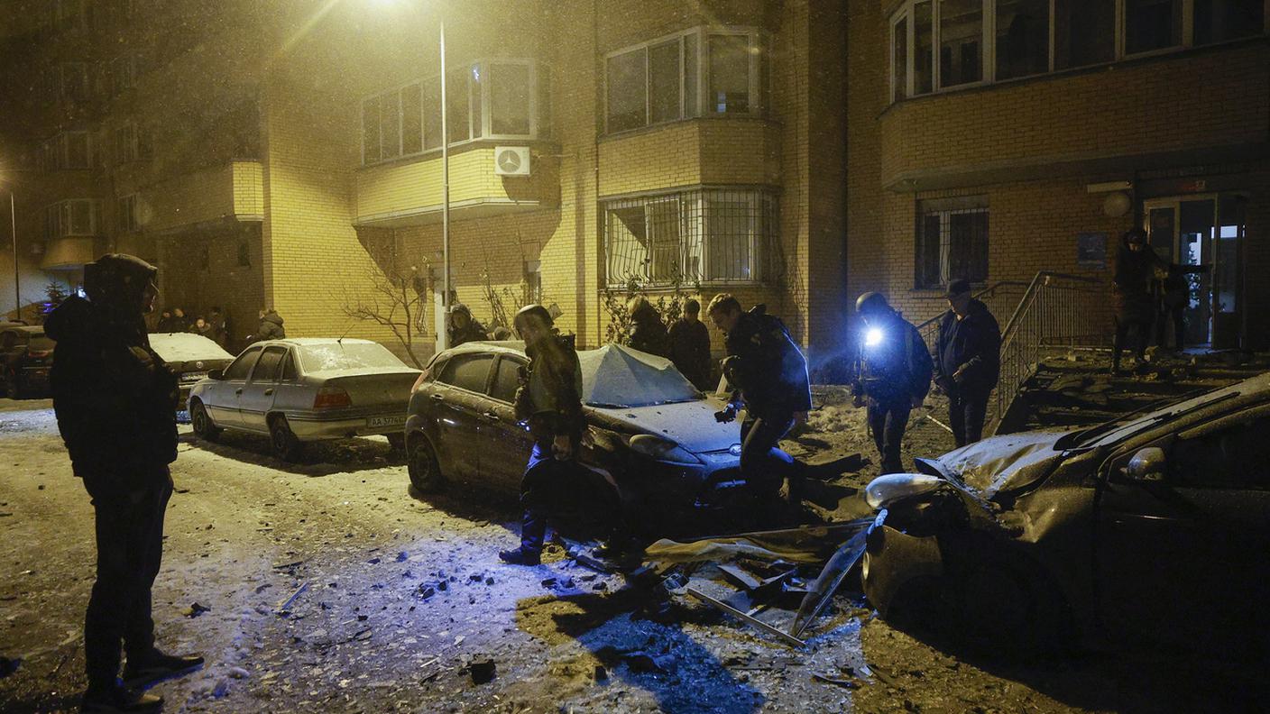 Nella capitale Kiev 4 persone sono rimaste uccise dai raid e una quindicina ferite