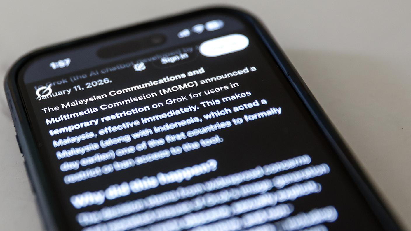 La Malaysia ha intrapreso azioni legali e bloccato l’accesso a Grok