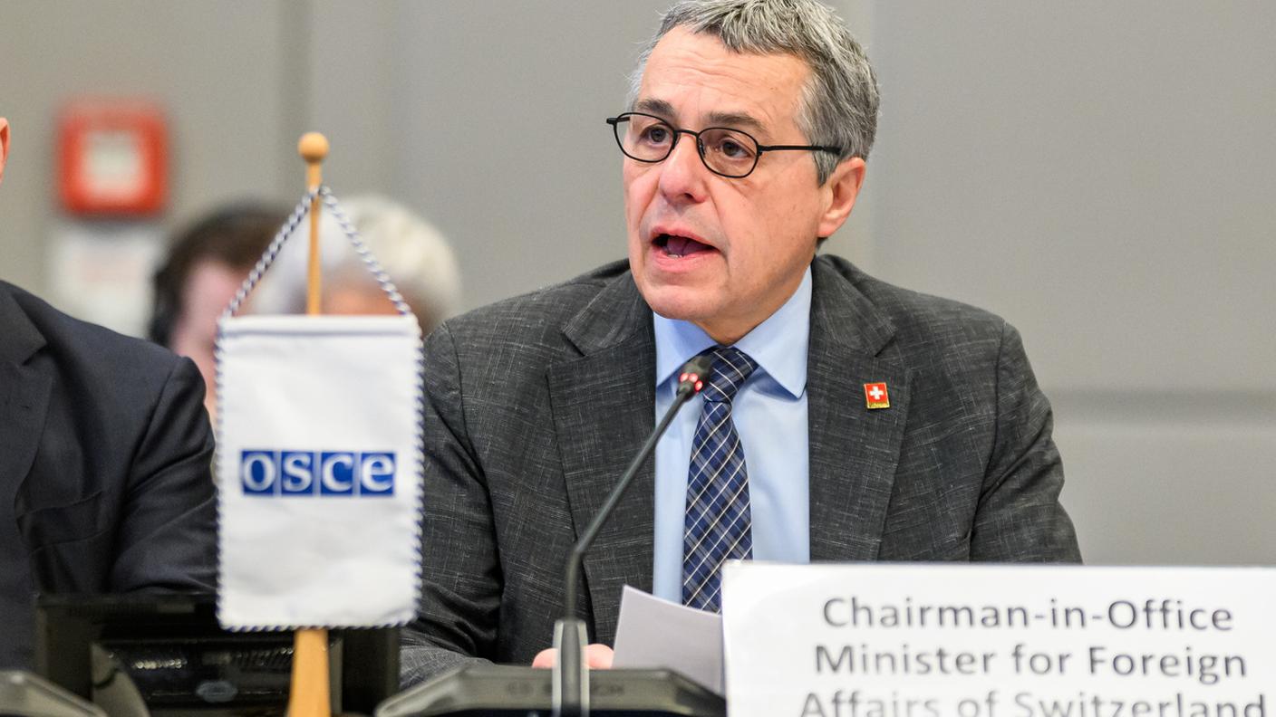 Ignazio Cassis ha presentato a Vienna il programma della presidenza svizzera dell'OCSE