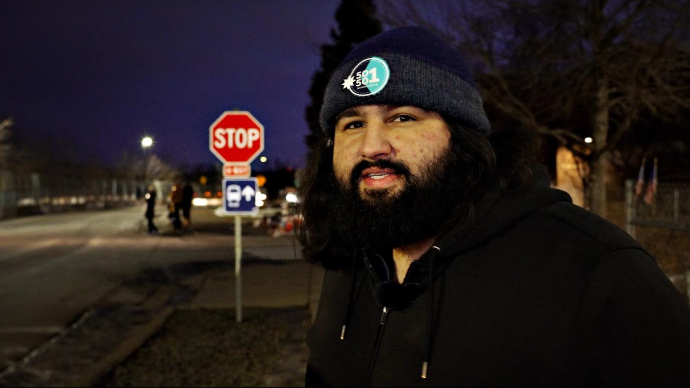 Wes, del gruppo di ICE Watchers "MN 50501"