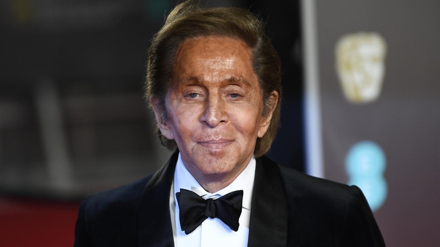 Valentino a un evento a Londra nel 2018