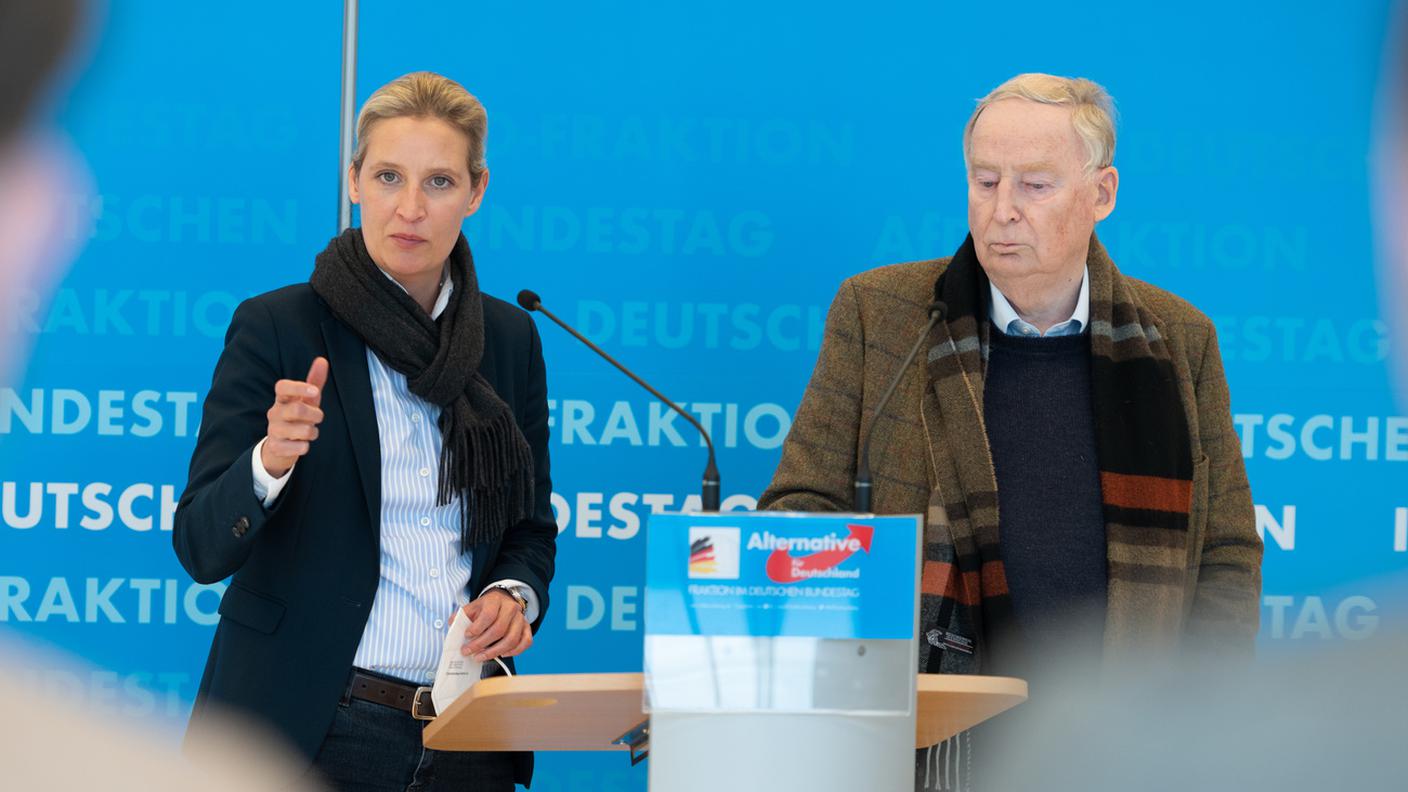 Alice Weidel e Alexander Gauland, leader dell'AFD