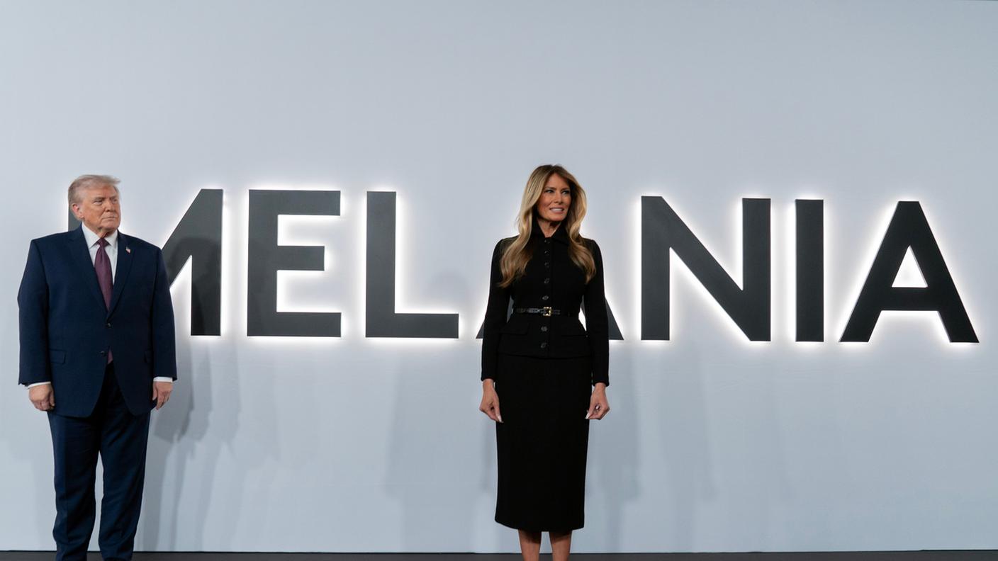 La first lady Melania Trump e il presidente Donald Trump alla prima del film “Melania” al John Kennedy Center, giovedì 29 gennaio 2026, a Washington.