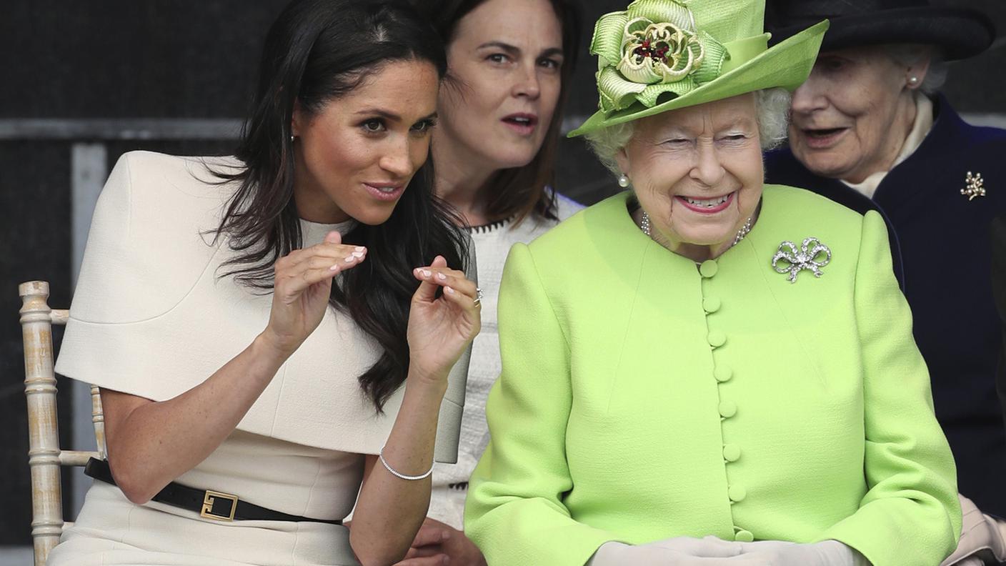 Meghan e la sovrana, qui in un'immagine risalente al 2018