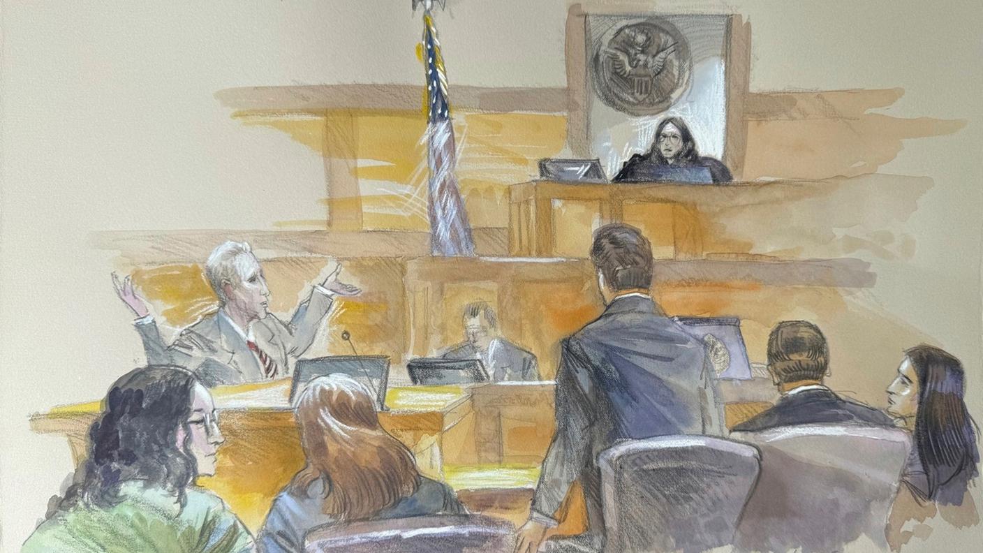 Un immagine del processo a Ryan Routh (sin.) a settembre