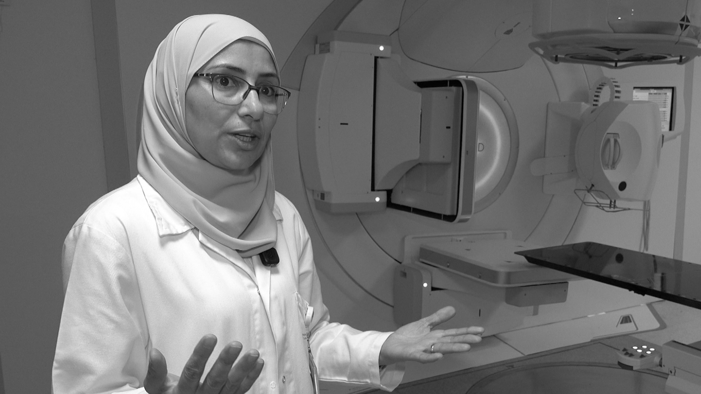 La dottoressa Khadra Salameh, oncologa pediatrica a Gerusalemme Est