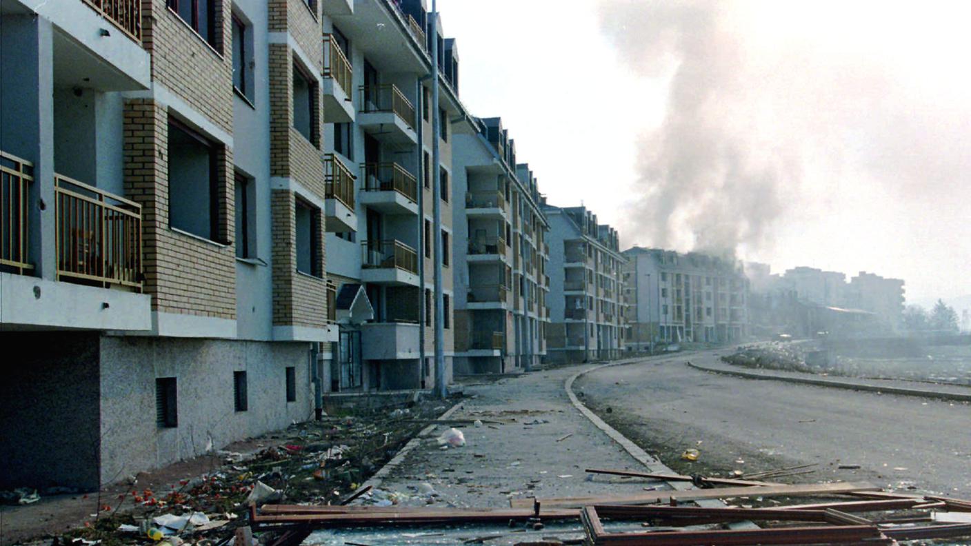 Un’immagine scattata a Ilidza, alla  periferia di sarajevo nel 1996
