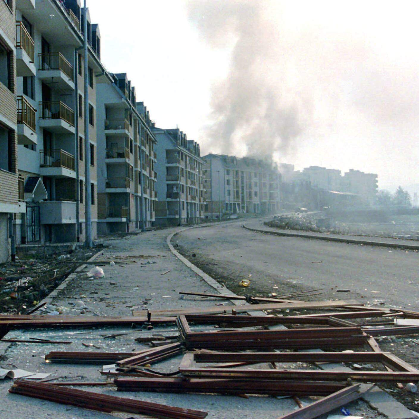 Un’immagine scattata a Ilidza, alla  periferia di sarajevo nel 1996