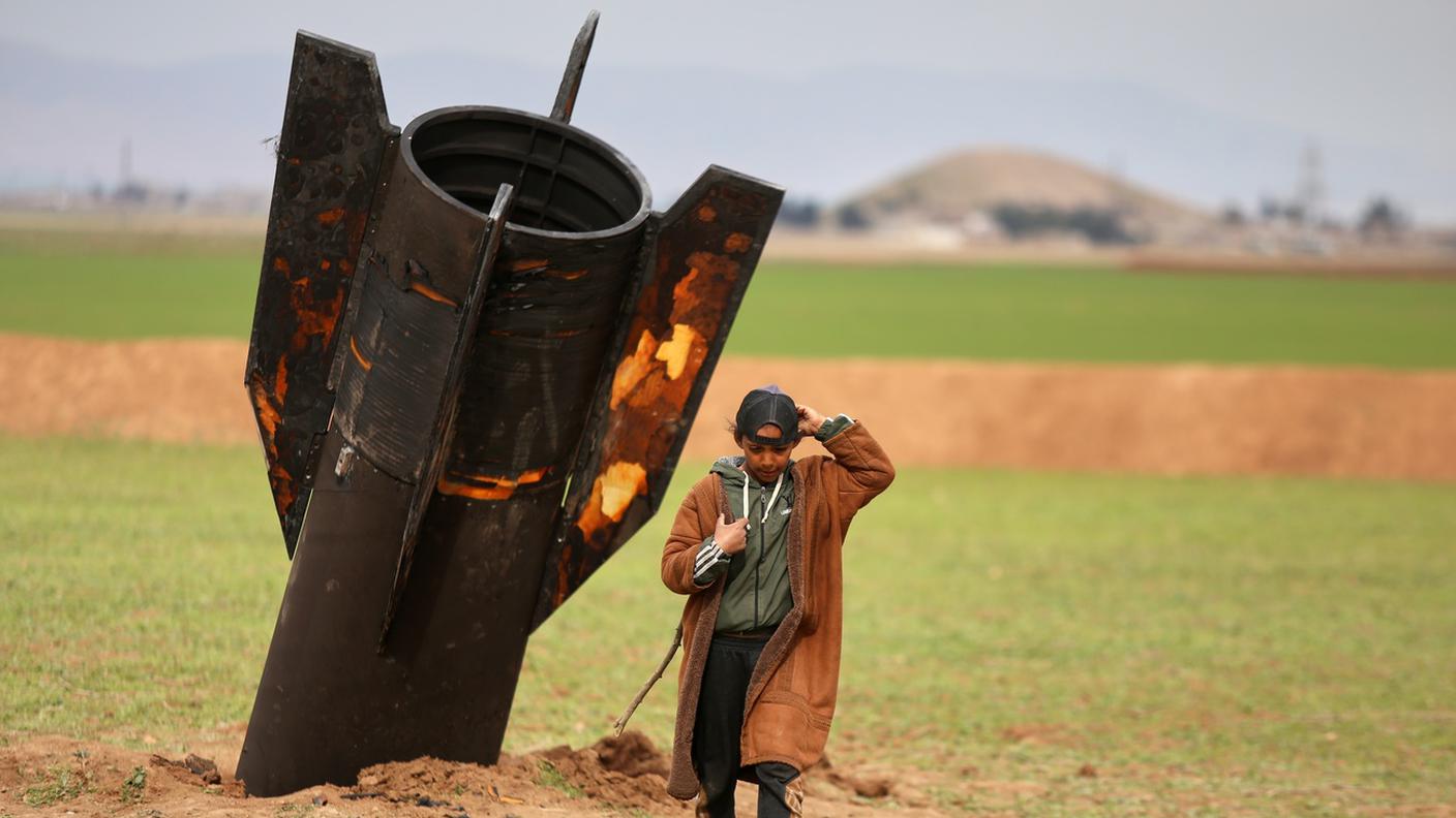 Un missile iraniano caduto in Siria