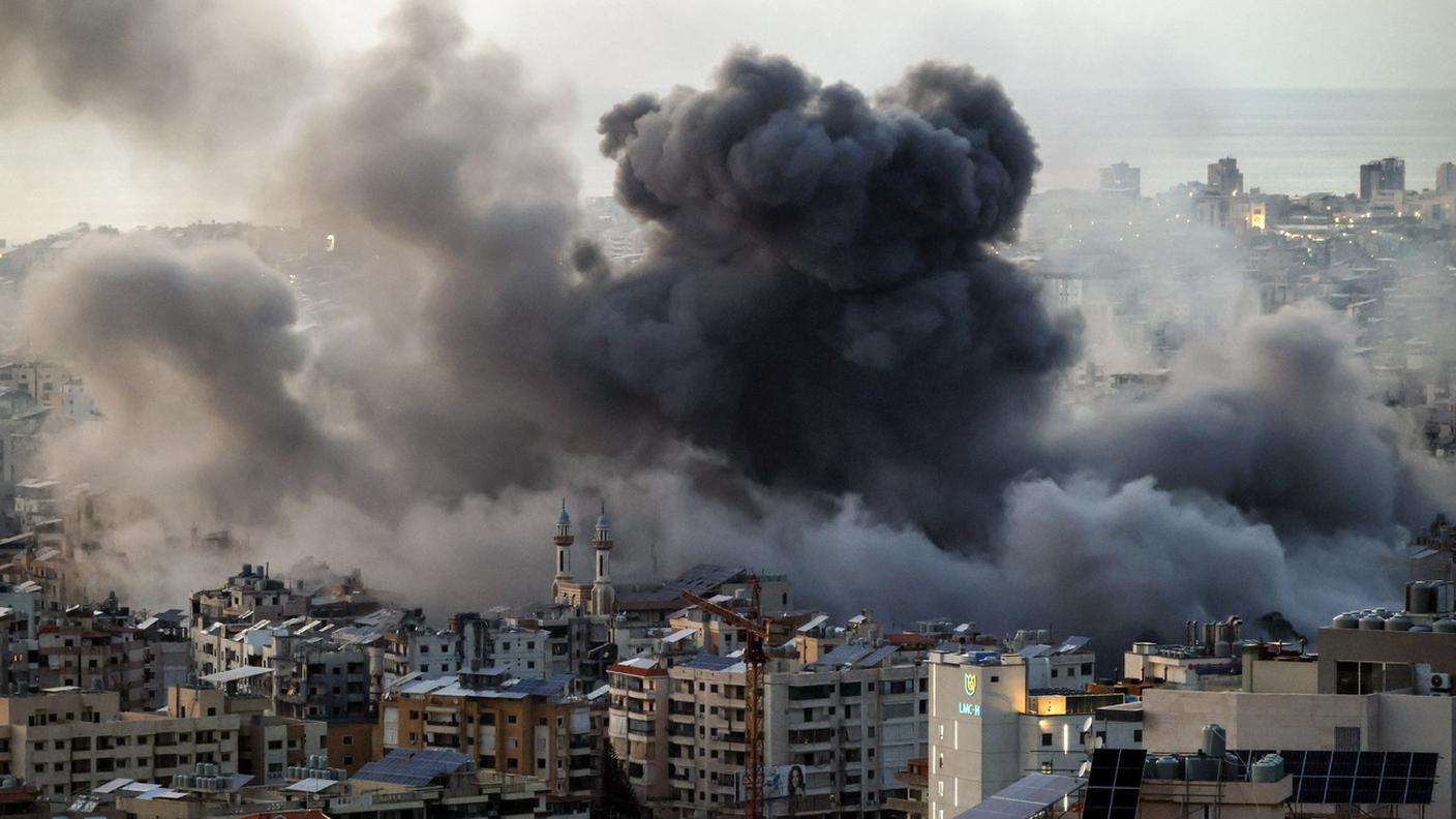 Beirut sotto i bombardamenti