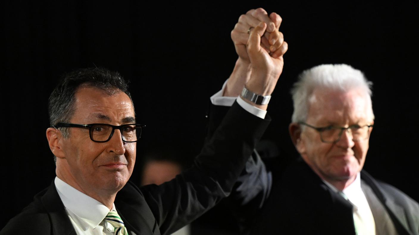 Cem Özdemir, a sinistra, raccoglierà l'eredità di Winfried Kretschmann