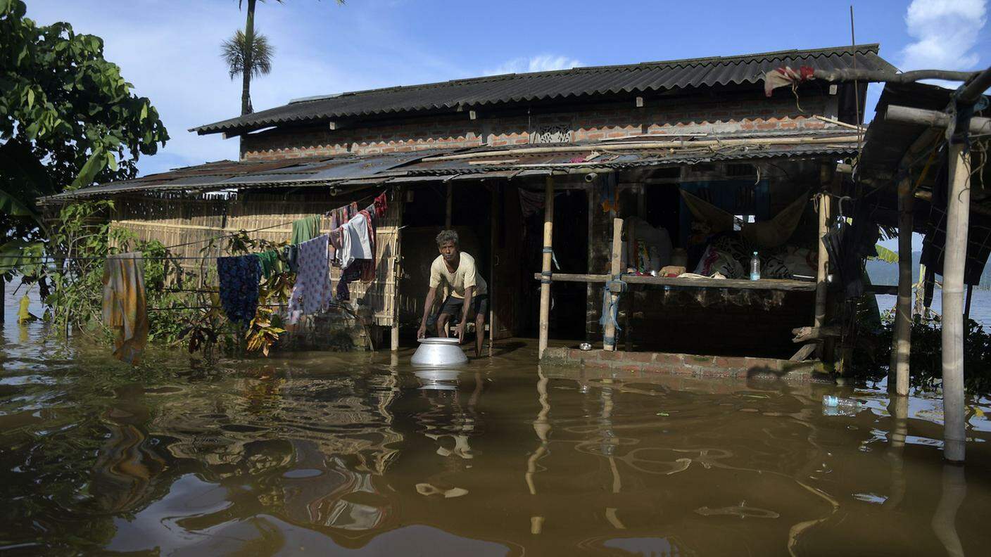 India, l'alluvione colpisce nel luglio del 2020 lo stato di Assam, nel nord-est del Paese