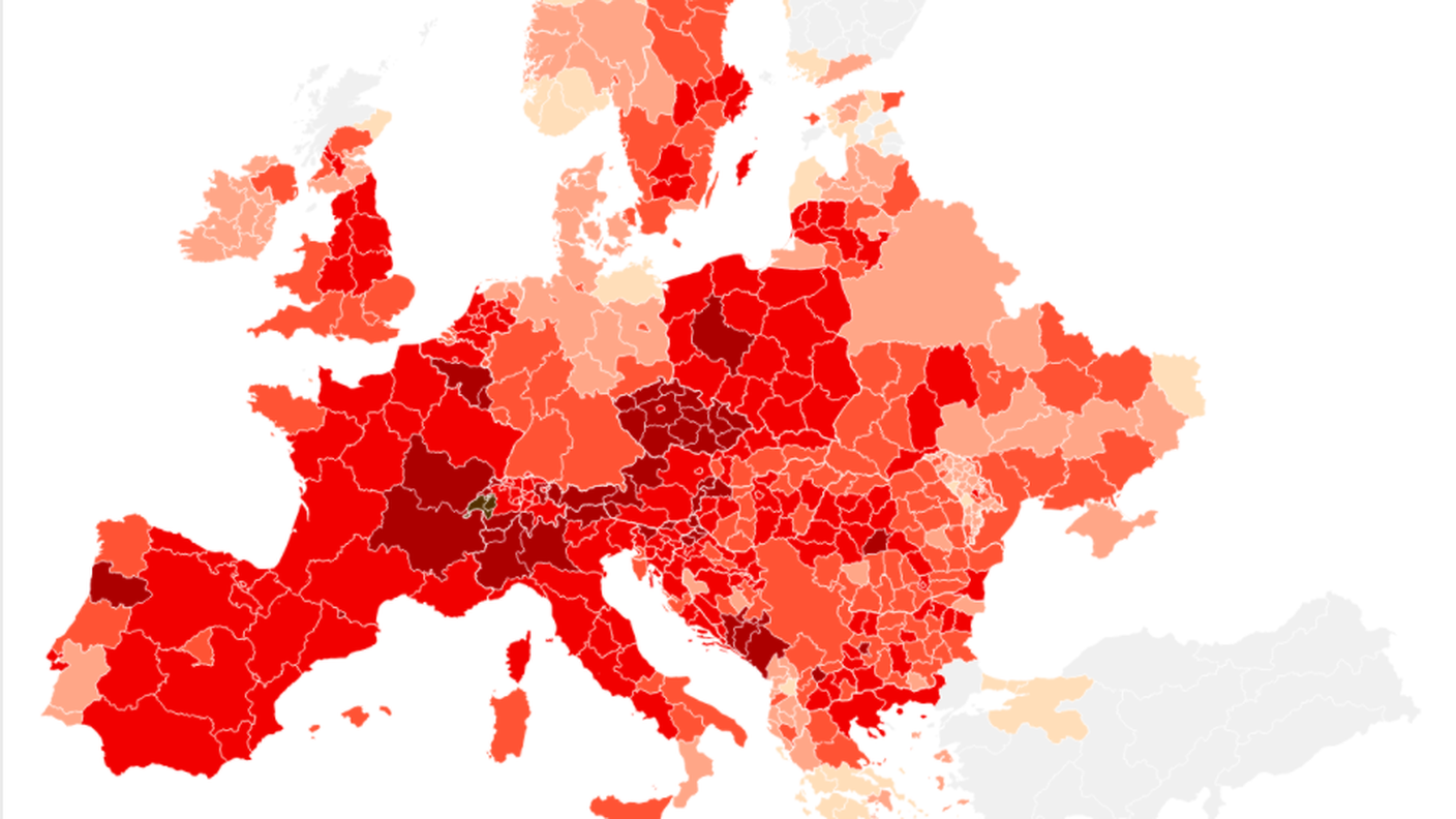 La mappa interattiva e animata si trova all'interno dell'articolo