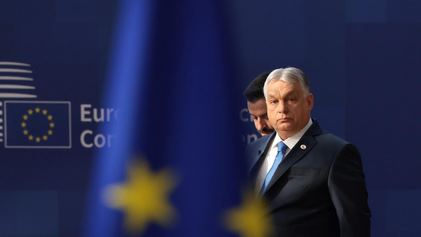 Il premier Viktor Orban al suo arrivo al Consiglio europeo del 19 marzo