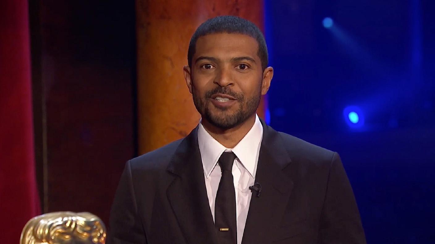 Noel Clarke il 10 aprile scorso quando ha ricevuto il premio BAFTA alla carriera